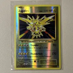Pokemon Zapdos Holo 43/108 Basic 110 HP Electric Pokemon TCG Card - Image 1