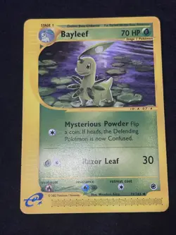 Bayleef 71/165 Expedition Base Set 2002 Vintage Pokemon TCG Card - Image 2