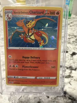 Special Delivery Charizard SWSH075 SWSH SEALED Black Star Promo Card Holo UK NM - Image 1