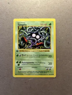 1st Edition Tangela Pokemom Base Set Card 66/102 - Image 2