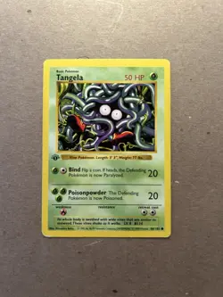 1st Edition Tangela Pokemom Base Set Card 66/102 - Image 3