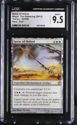 SPEAR OF HELIOD Theros Foil Rare CGC 9.5 MTG [Nostalgium] - Image 1