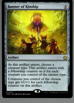 Banner of Kinship - Magic the Gathering - Foundations R0127 - NM NONFOIL - Image 1