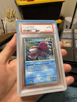 Pokemon Kyogre Shiny Holo Rare Call of Legends SL6 2011 PSA 8 !!SWIRL!! - Image 3