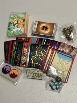 Pokemon Tin OPEN filled with card lot & Misc Pokemon things - Image 4