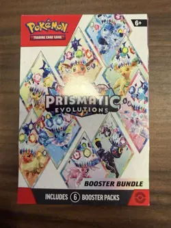 Pokemon Scarlet & Violet Prismatic Evolutions Booster Bundle 6 Packs New Sealed - Image 1