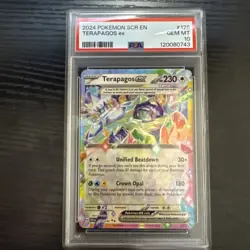 2024 POKEMON SCR EN-STELLAR CROWN #128 TERAPAGOS EX PSA 10 GEM MINT - Image 1