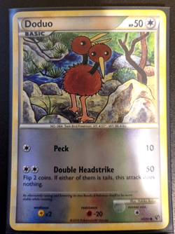 Pokemon TCG HGSS Undaunted Doduo Reverse Rare 45/90 LP/NM Condition - Image 1