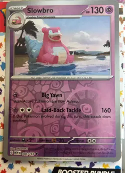 Pokemon TCG Slowbro Scarlet & Violet - 151 080/165 Reverse Holo Uncommon NM - Image 1