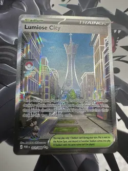 Lumiose City 111/088 Full Art Trainer Pokemon TCG Perfect Order - NM - Image 1