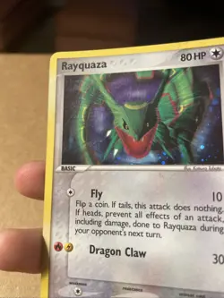 Rayquaza 3/17 Pop Series 1 Holo Lightly Played LP - Image 2