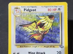 Pokemon Jungle "Pidgeot" 8/64 / Holo Rare / Moderately Played - Image 2