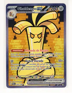 1x ~ESP~ SPANISH Gholdengo ex 252 Paradox Rift Pokemon Card (TLB2) - Image 1