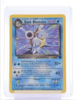 DARK BLASTOISE 2000 POKEMON BASE SET TEAM ROCKET RARE A 20/82 Q1048 - Image 1