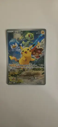 Pokemon Pikachu SVP 027 Scarlet & Violet Promo Holo 60 HP Adventuring Together - Image 2