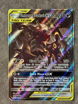 Umbreon & Darkrai GX SM241 Sun & Moon Holo Black Star Promo Pokemon - Image 1