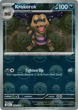 KROKOROK 058/086 BLACK BOLT POKEMON (POKE BALL, NM) - Image 1