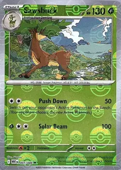 SAWSBUCK 007/086 WHITE FLARE POKEMON (POKE BALL, NM) - Image 1