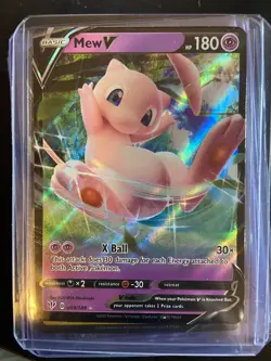 Pokemon Mew V 069/189 Sword & Shield Darkness Ablaze ULTRA RARE E1 - Image 1