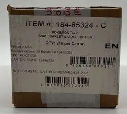 Pokemon TCG SV01 Scarlet & Violet Base Set Booster Box Case Sealed NEW - Image 1