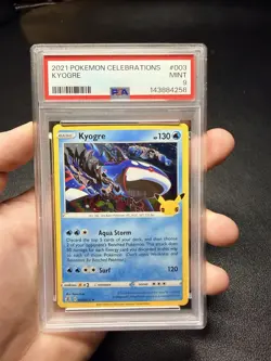 Kyogre 2021 Pokemon Celebrations #003 PSA 9 - Image 1