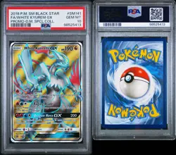 Pokemon White Kyurem GX SM141 Full Art Black Star Promo Dragon Majesty PSA 10 - Image 3