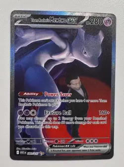 Team Rocket's Mewtwo EX 281/217 Secret Rare Ascended Heroes Pokemon TCG - Image 1