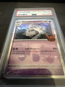 2023 Pokemon Trick Or Trade Houndstone #106 (Holo) (PSA 10) - Image 1
