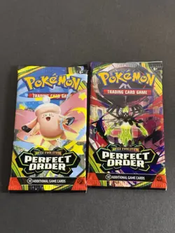 2x Pokemon TCG Mega Evolution Perfect Order Booster Packs New Sealed English - Image 1