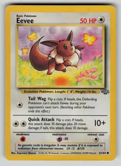 Eevee 51/64 Common Jungle Pokemon Unlimited MP - Image 1