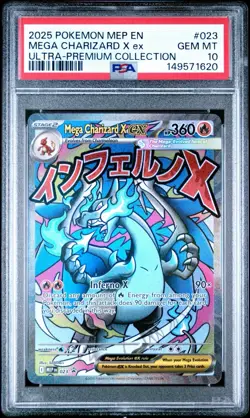 PSA 10 Charizard X Ex 023 Black Star Promo Mega Evolution UPC 2025 English - Image 1