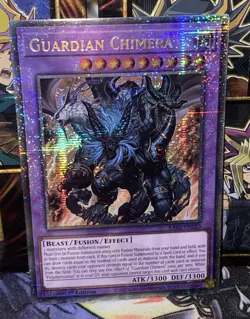 YuGiOh! RA02-EN023 Guardian Chimera : Quarter Century Secret Rare (QCR) - Image 1