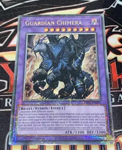 YuGiOh! RA02-EN023 Guardian Chimera : Quarter Century Secret Rare (QCR) - Image 2