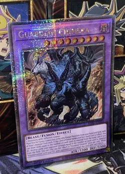 YuGiOh! RA02-EN023 Guardian Chimera : Quarter Century Secret Rare (QCR) - Image 3