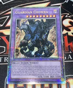 YuGiOh! RA02-EN023 Guardian Chimera : Quarter Century Secret Rare (QCR) - Image 5