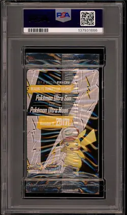 Pokemon 2017 Ash's Pikachu SM108 Black Star Promo I Choose You Sealed PSA 9 - Image 2