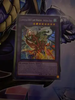 Yugioh 1x Elemental HERO Flame Wingman - Infernal Rage Secret BLMR-EN012 1st NM - Image 2