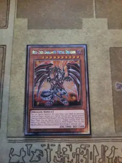 YUGIOH RED-EYES DARKNESS METAL DRAGON RA03-EN212 PLATINUM RARE 1ST ED NM - Image 1