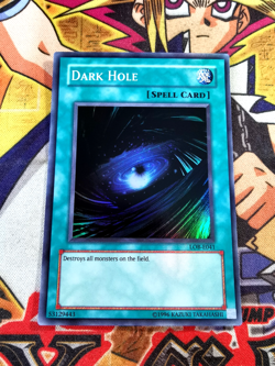 Dark Hole lob-e041 (NM+) Super Rare Yu-Gi-Oh! - Image 1