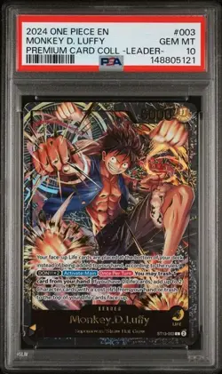 2024 One Piece -Leader Collection- Monkey D. Luffy 003 PSA 10 - Image 1