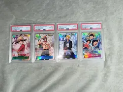 2025 One Piece OP13 Luffy Ace Sabo Alt Art Sequential PSA 10 Gem Mint English - Image 1