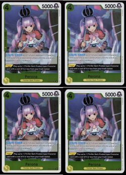 Perona OP14-111 Foil Playset (x4) - The Azure Sea's Seven Playset (NM+) - Image 1