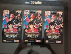 3x Packs One Piece EMPERORS IN THE NEW WORLD English Sleeved Booster Sealed - Image 1