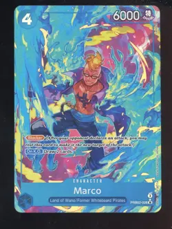 One Piece English PRB02-008 Marco Premium Booster Alternate Art SR - Image 1