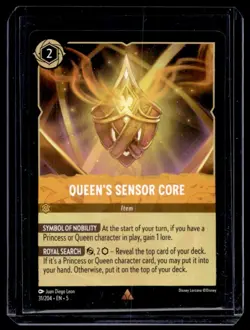 Disney Lorcana Shimmering Skies Queen's Sensor Core Non Foil 31/204 - Image 1