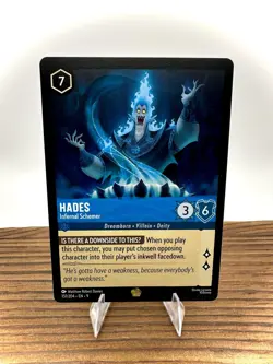 Disney Lorcana TCG Hades Infernal Schemer 151/204 Legendary Non Foil NM - Image 1