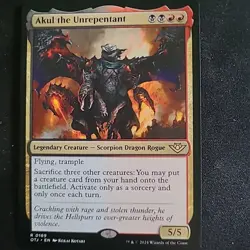 MTG Akul, the Unrepentant 100 Card Custom EDH Commander Deck - Image 1