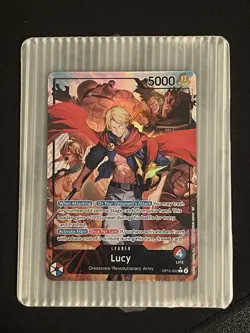 Lucy Alt Art Leader Op-15 Adventure on KAMI's Island - ONE PIECE Card ENGLISH - Image 3