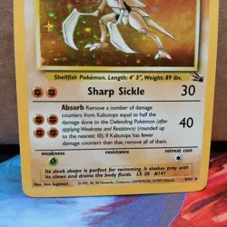 Pokemon TCG Kabutops Holo Rare Unlimited Card 9/62 Fossil WOTC LP - Image 3