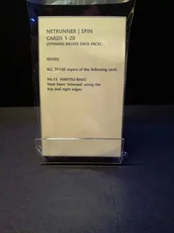Android Netrunner Data Pack | Opening Moves (CARDS ONLY - with 3 damaged cards) - Image 3